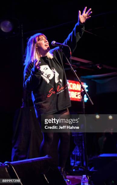 Singer Alexis Saski of Muddy Magnolias performs at The Fillmore Charlotte on December 10, 2017 in Charlotte, North Carolina.