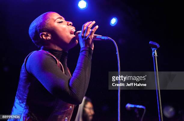 Singer Jessy Wilson of Muddy Magnolias performs at The Fillmore Charlotte on December 10, 2017 in Charlotte, North Carolina.