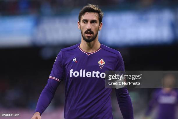 Davide Astori of ACF Fiorentina during the Serie A TIM match between SSC Napoli and ACF Fiorentina at Stadio San Paolo Naples Italy on 10 December...