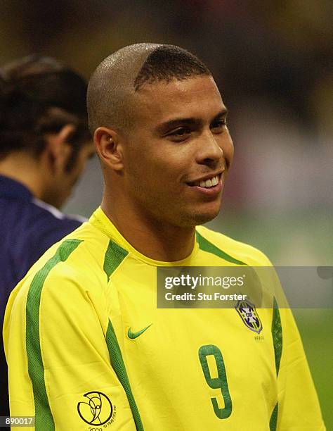 Ronaldo of Brazil during the FIFA World Cup Finals 2002 Semi-Final match between Brazil and Turkey played at the Saitama Stadium, in Saitama-Ken,...