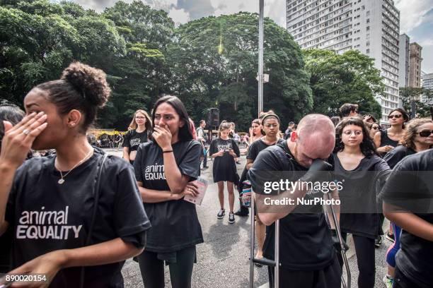 Organized each year by international animal-rights organization Igualdad Animal , protest event with more than 400 activists and supporters of animal...