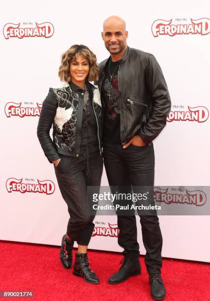 Actors Nicole Ari Parker and Boris Kodjoe attend the screening of "Ferdinand" at The Zanuck Theater at 20th Century Fox Lot on December 10, 2017 in...