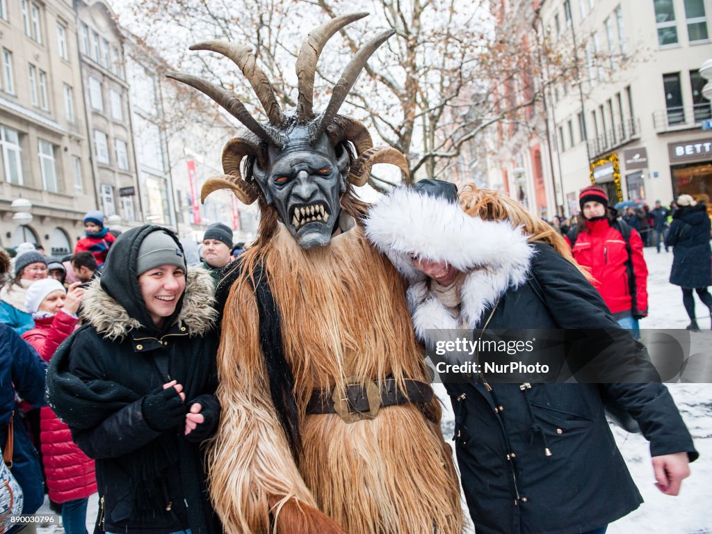 Krampus Run around the Munich Christmas Market