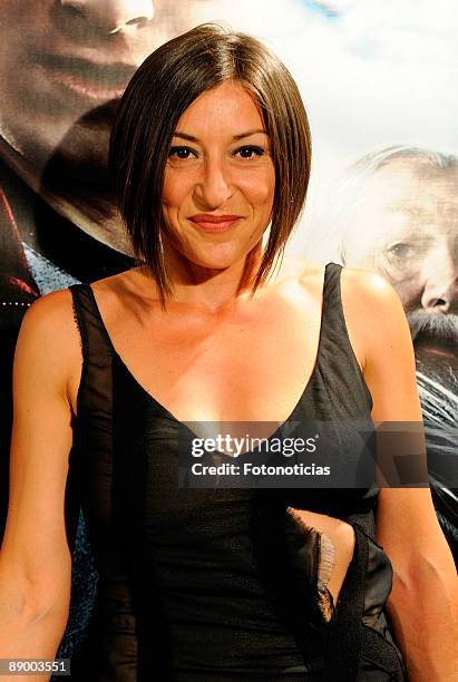 Actress Mariola Fuentes arrives at the "Harry Potter And The Half-Blood Prince" premiere, at Proyecciones Cinema on July 13, 2009 in Madrid, Spain.