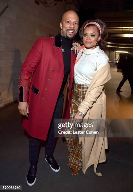 Common and Andra Day attend Stevie's 21st Annual House Full of Toys Benefit Concert at Staples Center on December 10, 2017 in Los Angeles, California.