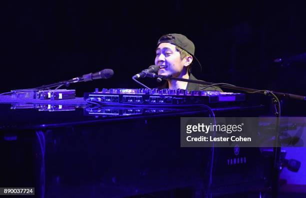 Glenn Lumanta performs onstage during Stevie's 21st Annual House Full of Toys Benefit Concert at Staples Center on December 10, 2017 in Los Angeles,...