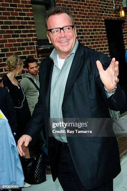 Actor Tom Arnold visits the "Late Show with David Letterman" at the Ed Sullivan Theater on July 13, 2009 in New York City.