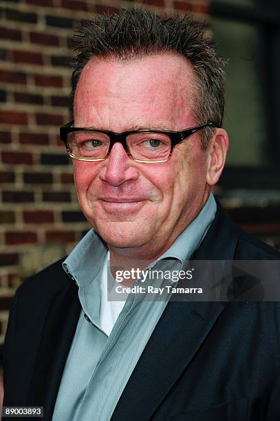 Actor Tom Arnold visits the "Late Show with David Letterman" at the Ed Sullivan Theater on July 13, 2009 in New York City.