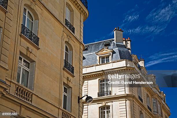 apartment buildings, 15th arrondissement, paris, france - 15th arrondissement foto e immagini stock