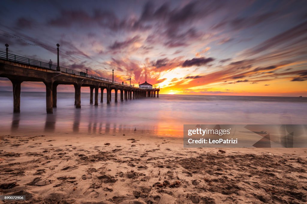 Manhattan Beach Pier in California - Los Angeles