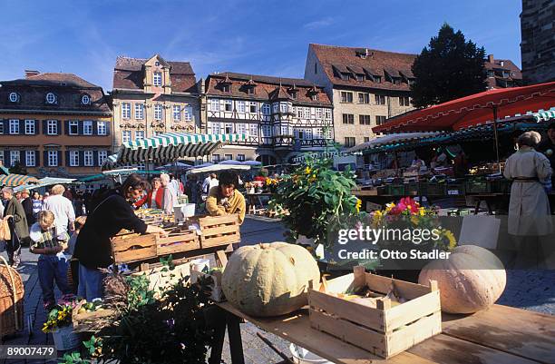 marketplace, germany - schwabisch hall stock pictures, royalty-free photos & images
