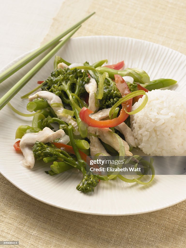 Stir-fried vegetables