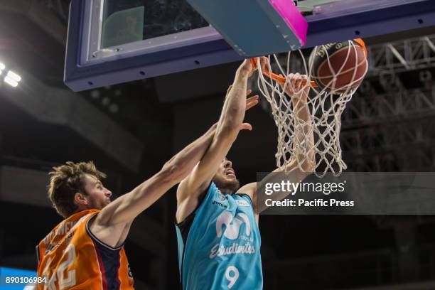 Edgar Vicedo during Movistar Estudiantes victory over Valencia Basket Club in Liga Endesa regular season game celebrated in Madrid at Wizink Center....