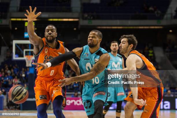 Omar Cook during Movistar Estudiantes victory over Valencia Basket Club in Liga Endesa regular season game celebrated in Madrid at Wizink Center....