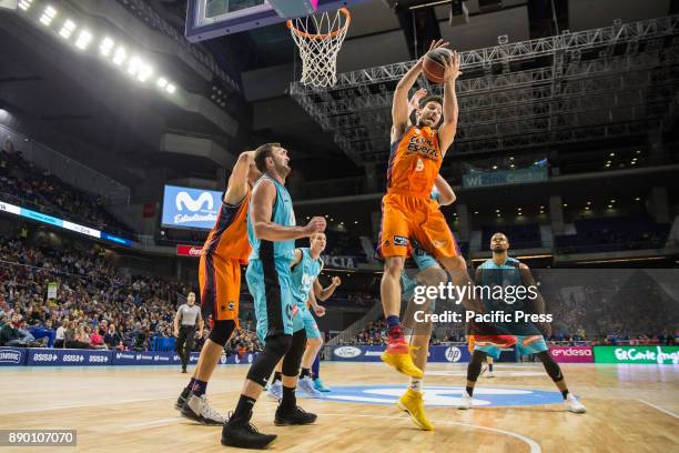 Sam Van Rossom during Movistar Estudiantes victory over Valencia Basket Club in Liga Endesa regular season game celebrated in Madrid at Wizink...