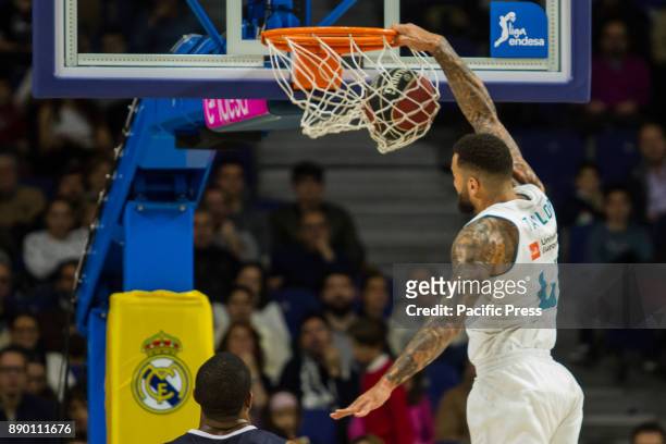 Jeffery Taylor during Real Madrid victory over UCAM Murcia in Liga Endesa regular season game celebrated in Madrid at Wizink Center. December 10th...