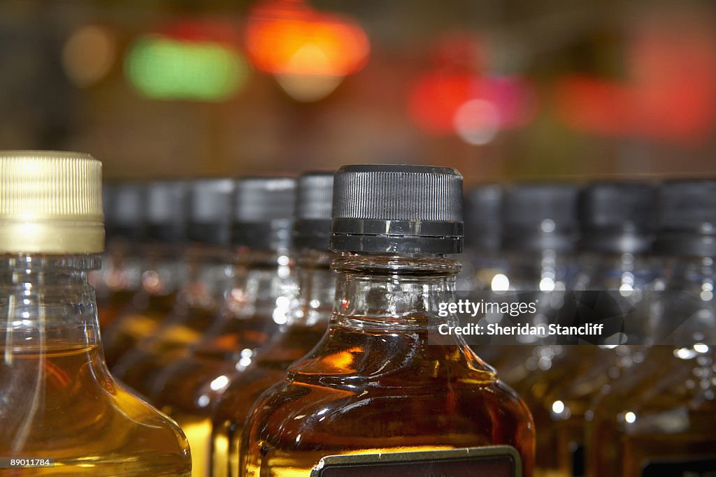 Liquor bottles
