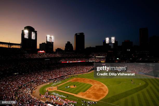All-Stars compete in the State Farm Home Run Derby at Busch Stadium on July 13, 2009 in St. Louis, Missouri.