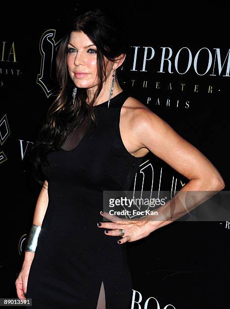 Singer Fergie from the Black Eyed Peas attends the Black Eyed Peas E.N.D. New album Launch Party Concert Arrivals at the VIP Room on June 25, 2009 in...