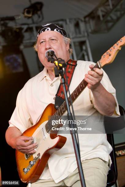 Peter Green performs on stage on the first day of Cornbury Festival on July 11, 2009 in Cornbury Park, Charlbury, Oxfordshire, United Kingdom.
