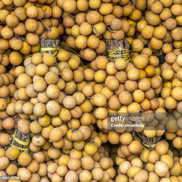 close-up of longan fruits - longan stock pictures, royalty-free photos & images