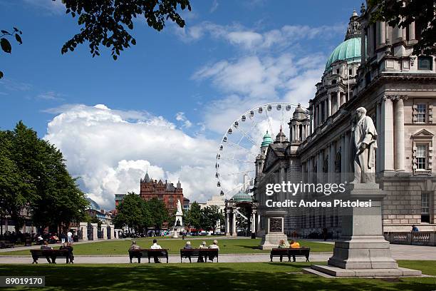 belfast city hall - belfast stock pictures, royalty-free photos & images