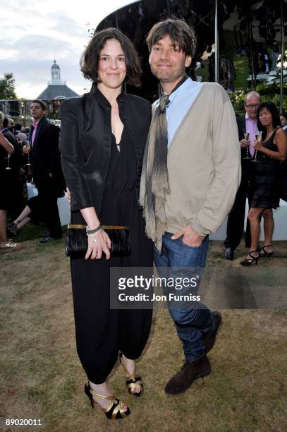 Claire James and Alex James attend the annual summer party at The Serpentine Gallery on July 9, 2009 in London, England.
