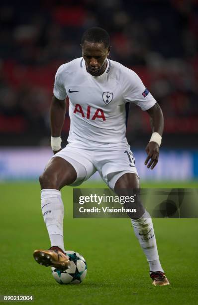 Moussa Sissoko of Tottenham Hotspur in action during the UEFA Champions League group H match between Tottenham Hotspur and APOEL Nikosia at Wembley...