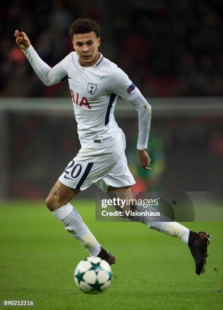 Dele Alli of Tottenham Hotspur in action during the UEFA Champions League group H match between Tottenham Hotspur and APOEL Nikosia at Wembley...