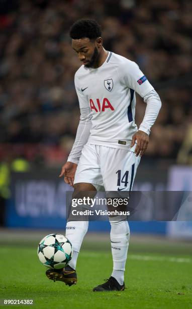 Georges-Kévin N'Koudou of Tottenham Hotspur in action during the UEFA Champions League group H match between Tottenham Hotspur and APOEL Nikosia at...