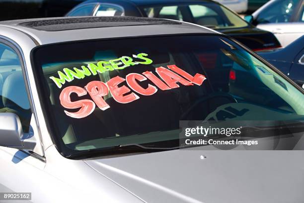 Car Window Signs Examples Car Window Sign Photos and Premium High Res Pictures - Getty Images