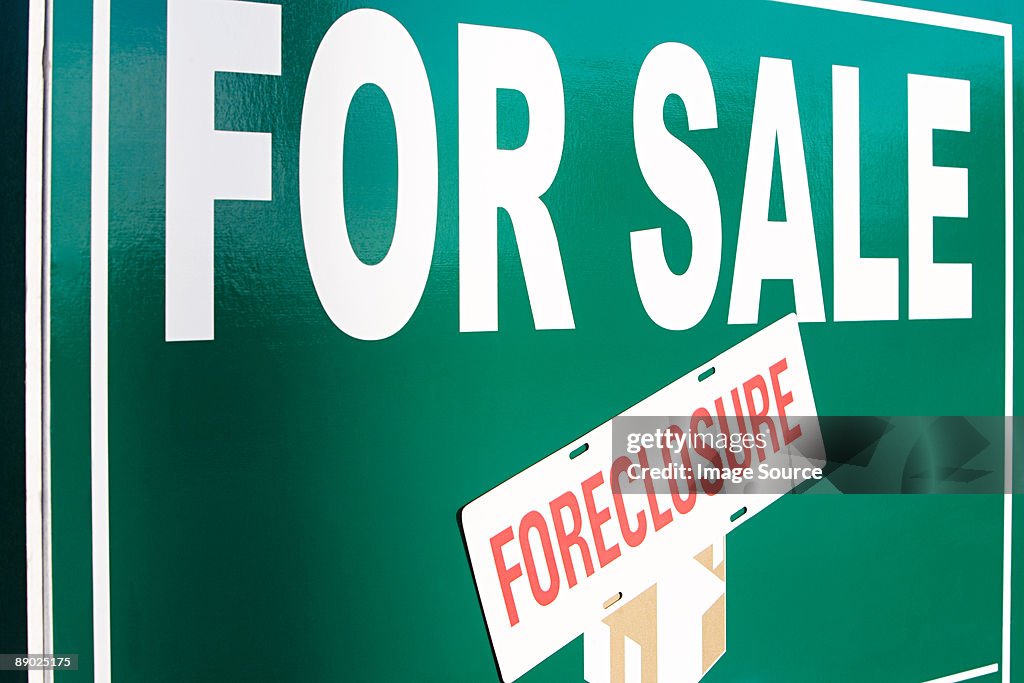 Foreclosure sign