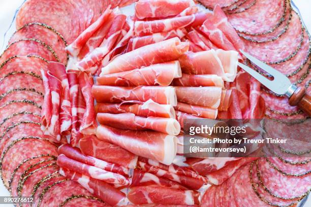 charcuterie plate - charcuterie stock pictures, royalty-free photos & images