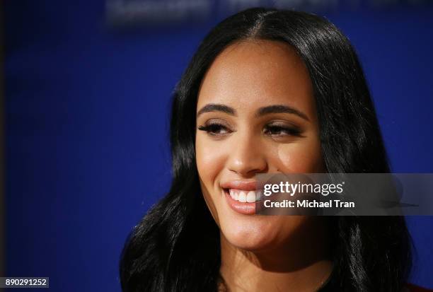 Miss Golden Globes, Simone Johnson attends the 75th Annual Golden Globe Nominations Announcement held at The Beverly Hilton on December 11, 2017 in...