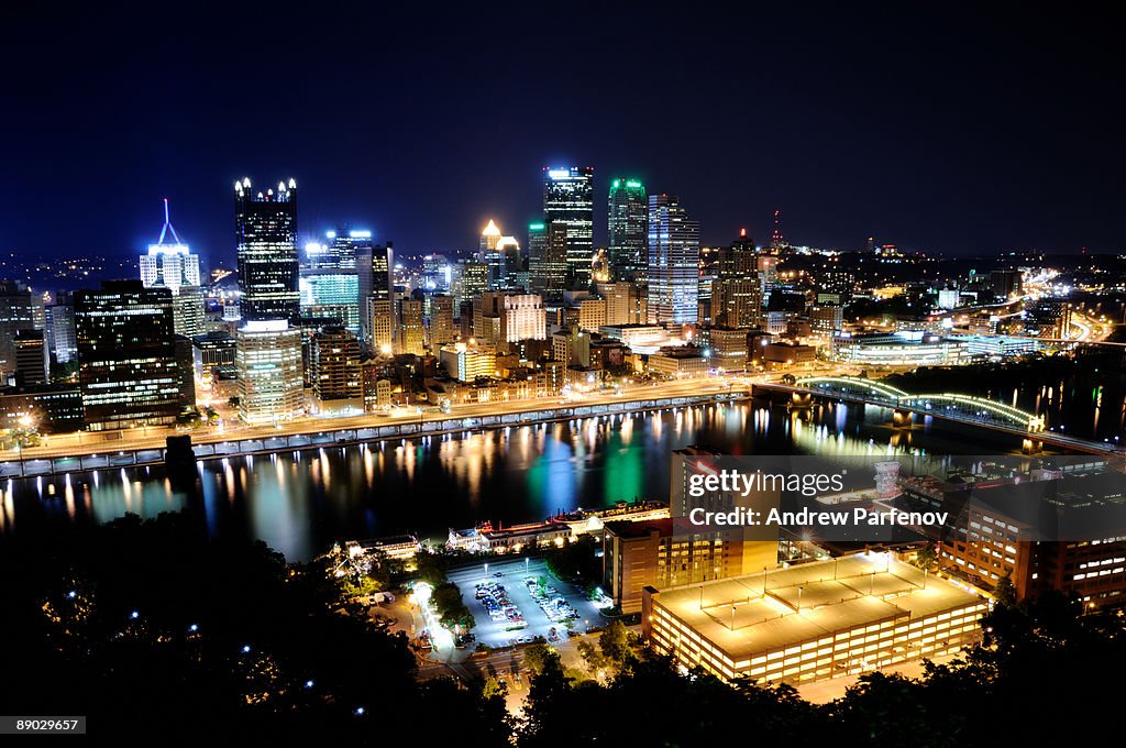 Pittsburgh at night