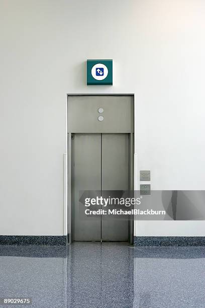 objects - simple isolated elevator - elevator door stock pictures, royalty-free photos & images