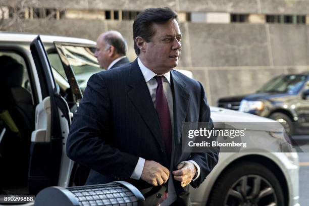 Paul Manafort, former campaign manager for Donald Trump, arrives at the U.S. Courthouse for a status conference in Washington, D.C., U.S., on Monday,...