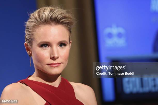 Kristen Bell attends the 75th Annual Golden Globe Nominations Announcement on December 11, 2017 in Los Angeles, California.