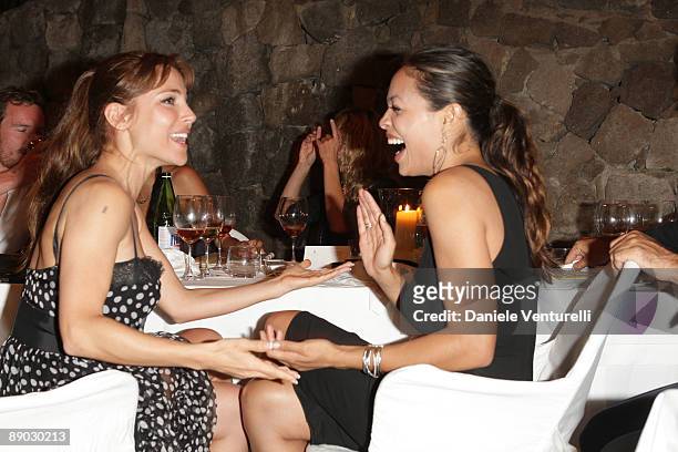 Elsa Pataky and Rosario Dawson attend day three of the Ischia Global Film And Music Festival on July 14, 2009 in Ischia, Italy.