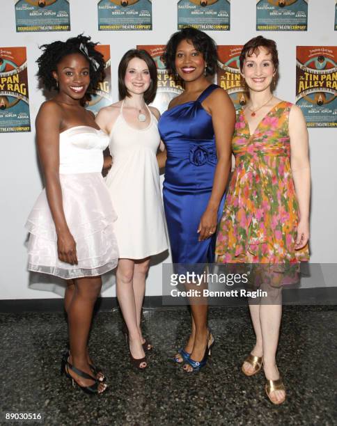 Idara Victor, Jenny Fellner, Rosena M. Hill, and Tia Speros attend the Off-Broadway opening night of "The Tin Pan Alley Rag" at the Roundabout...