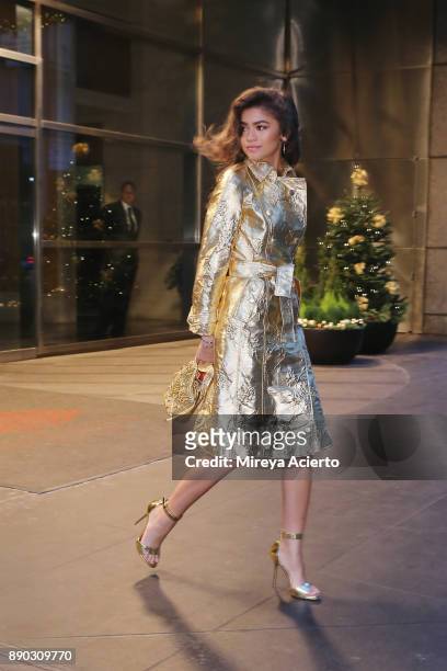 Actress/singer, Zendaya, seen on December 11, 2017 in New York City.
