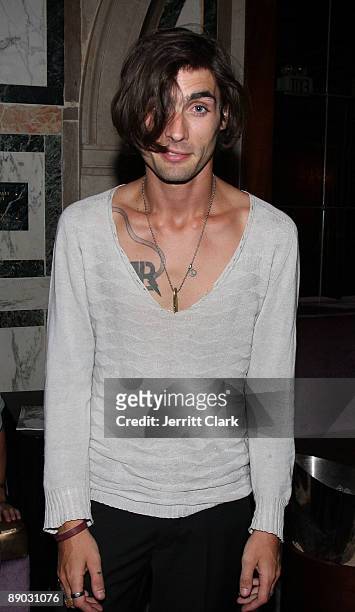 Tyson Ritter of The All American Rejects attends a private dinner party at The Gates on July 14, 2009 in New York City.