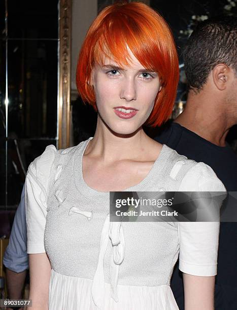 Singer Reni Lane attends a private dinner party at The Gates on July 14, 2009 in New York City.