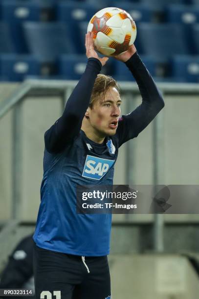 Felix Passlack of Hoffenheim controls the ball during the UEFA Europa League group C match between 1899 Hoffenheim and PFC Ludogorets Razgrad at...