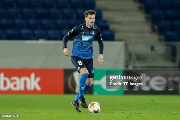 Havard Nordtveit of Hoffenheim controls the ball during the UEFA Europa League group C match between 1899 Hoffenheim and PFC Ludogorets Razgrad at...