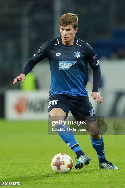 David Otto of Hoffenheim controls the ball during the UEFA Europa League group C match between 1899 Hoffenheim and PFC Ludogorets Razgrad at Wirsol...