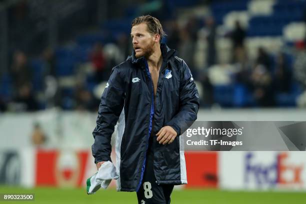 Eugen Polanski of Hoffenheim looks on after the UEFA Europa League group C match between 1899 Hoffenheim and PFC Ludogorets Razgrad at Wirsol...