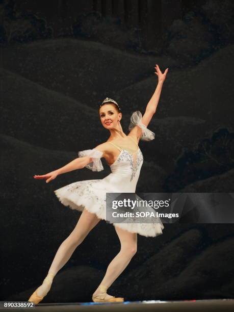 Donetsk Opera dancer seen performing The Nutcracker Ballet in Luhansk. The Nutcracker is a classical ballet act written by Russian composer Pyotr...
