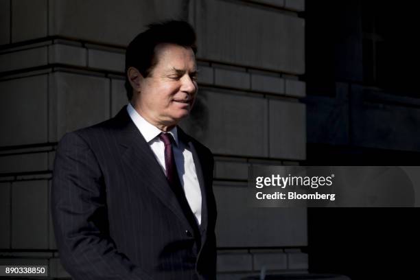 Paul Manafort, former campaign manager for Donald Trump, walks to his vehicle after a status conference at the U.S. Courthouse in Washington, D.C.,...