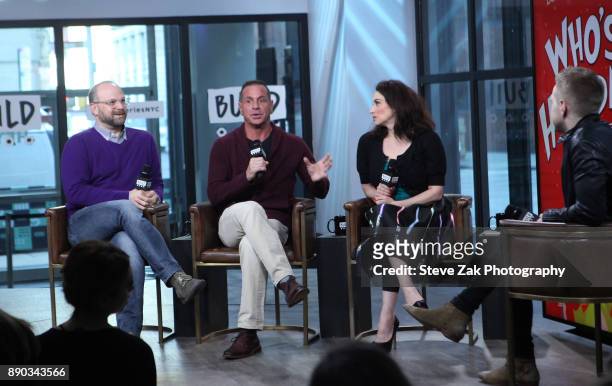 Carl Andress, Matthew Lombardo and Lesli Margherita attend Build Series to discuss "Who's Holiday" at Build Studio on December 11, 2017 in New York...